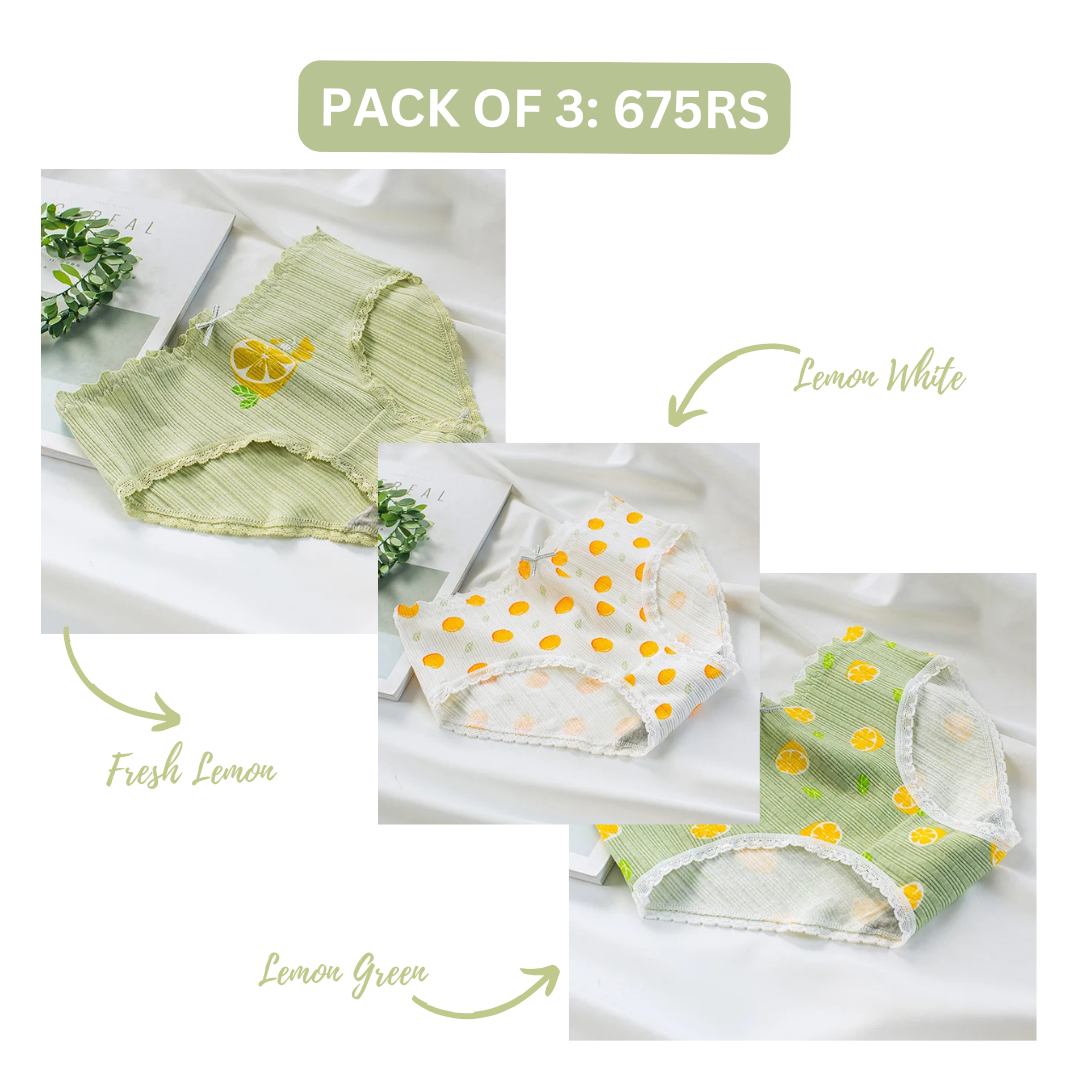 LEMONADE COTTON PANTY (Pack of 2/3/5)