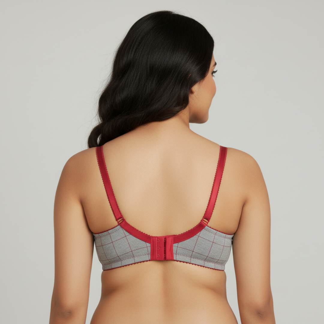 CHECKS UNDERWIRED SEAMLESS BRA