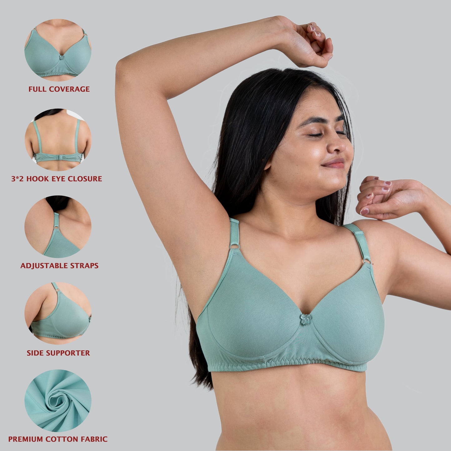 COMBO OF 5 PADDED BRAS!