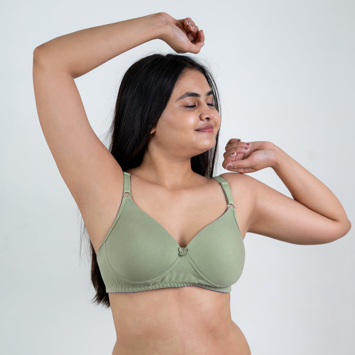COTTON SEAMLESS BRA/SET (B/C cup)