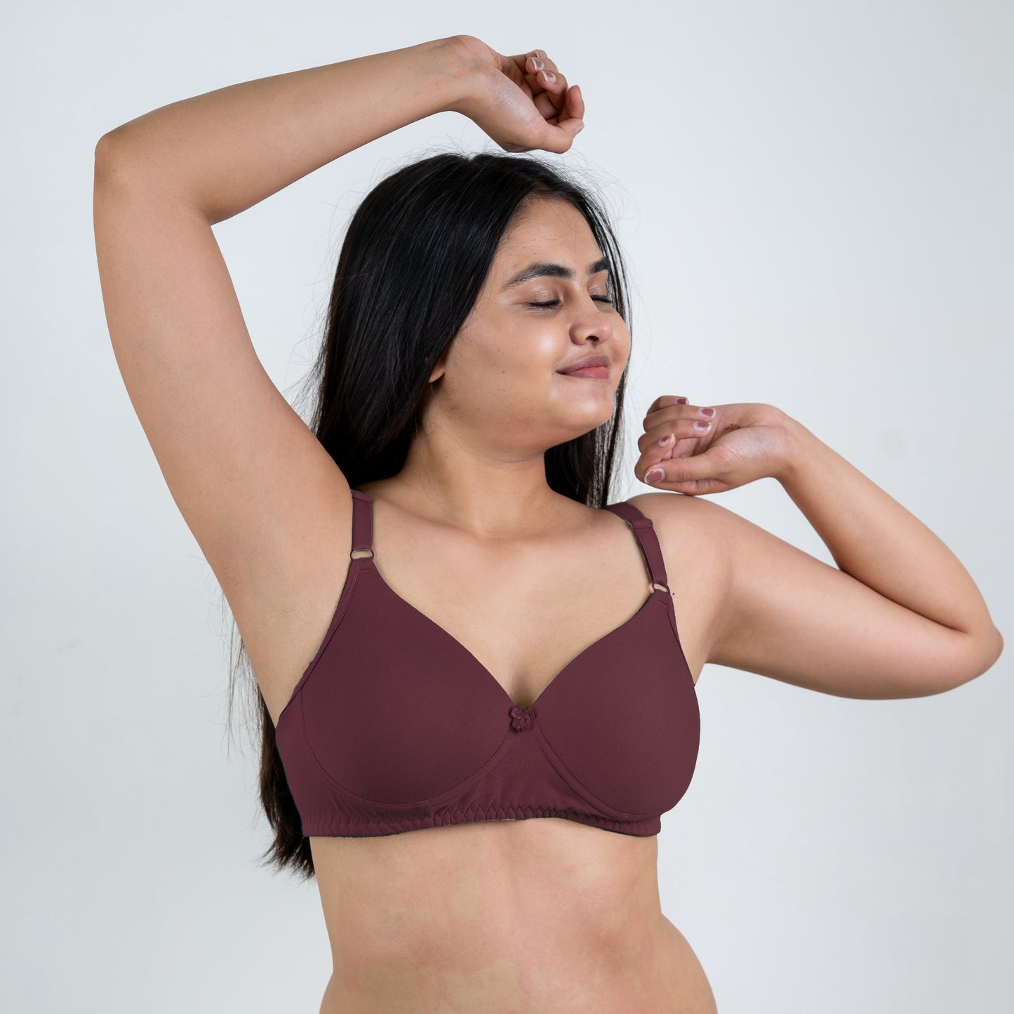 COTTON SEAMLESS BRA/SET (B/C cup)