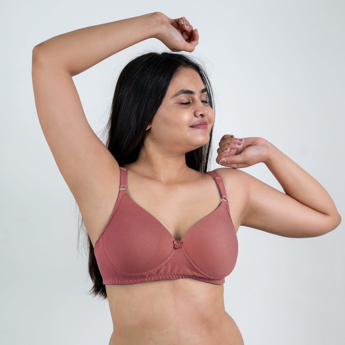 COTTON SEAMLESS BRA/SET (B/C cup)