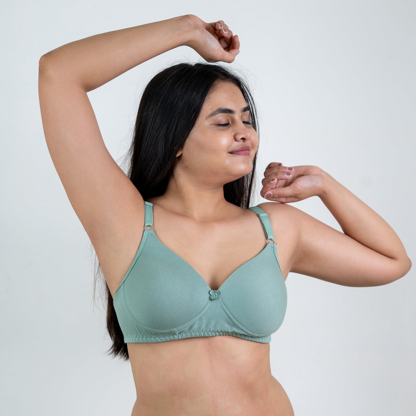 COTTON SEAMLESS BRA/SET (B/C cup)