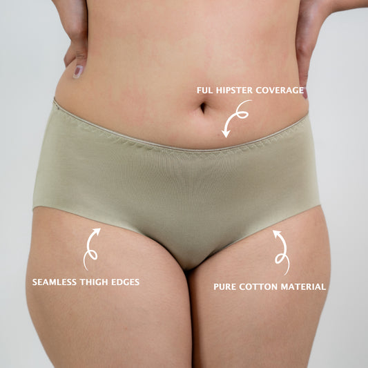 COTTON SEAMLESS PANTY (Pack of 2) | Vfit Lingerie