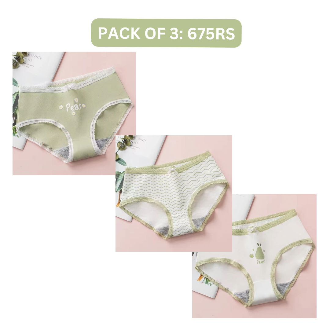 PEAR COTTON PANTY (Pack of 2/3/5)