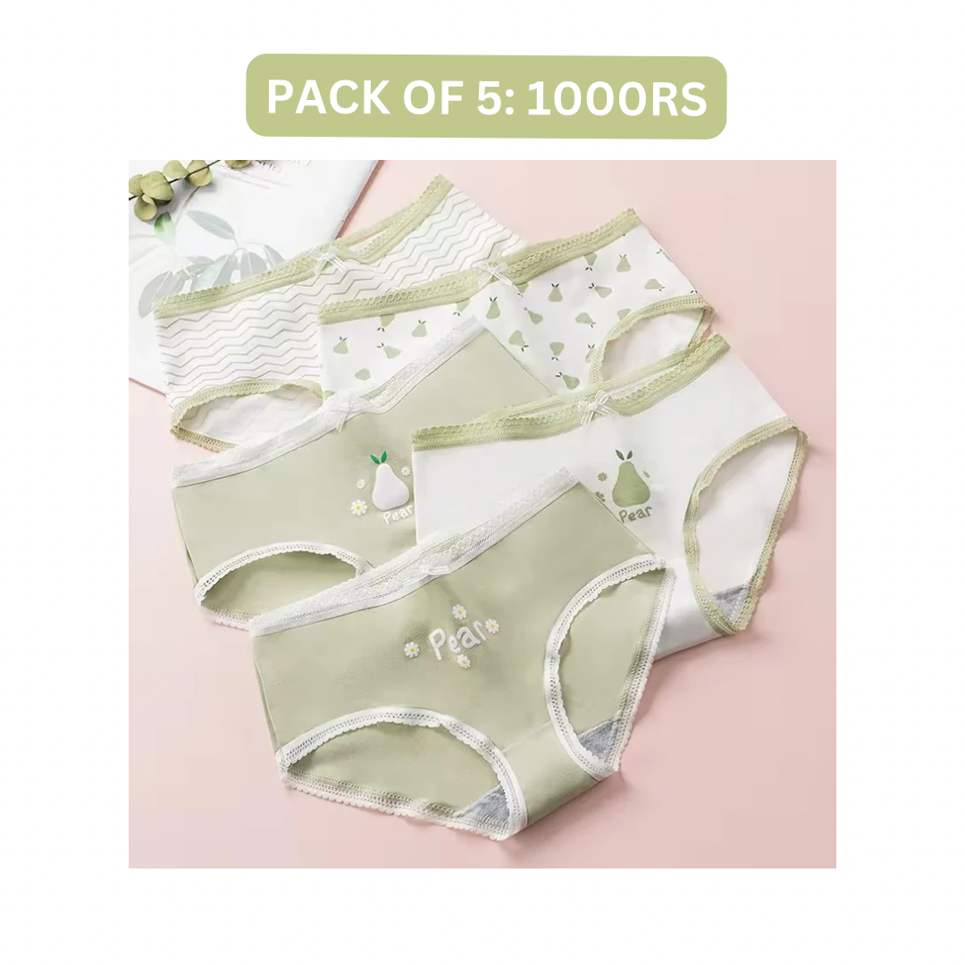 PEAR COTTON PANTY (Pack of 2/3/5)