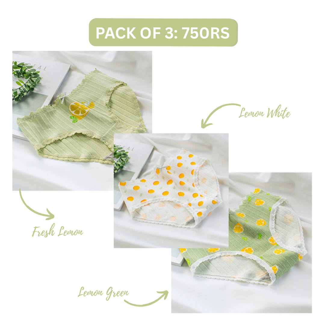 LEMONADE COTTON PANTY (Pack of 2/3/5)