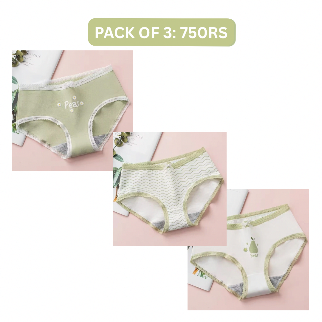 PEAR COTTON PANTY (Pack of 2/3/5)