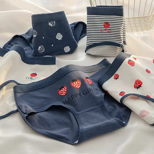 STRAWBERRY COTTON PANTY (Pack of 2/3/5)