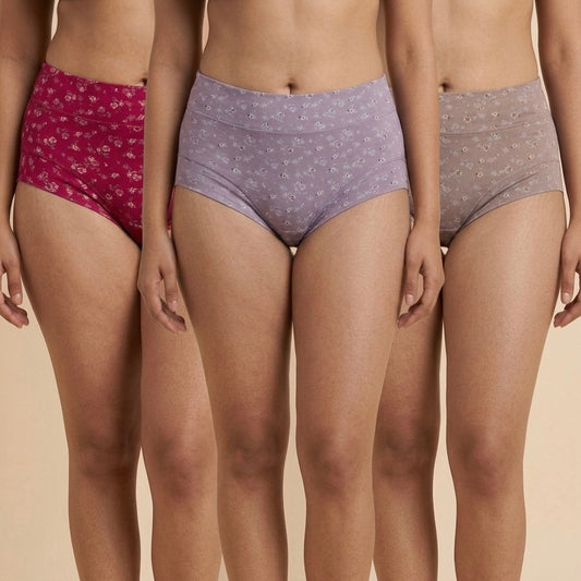 BLOSSOMSOFT MICRO-MODAL RASHES-FREE HIPSTER PANTY (Pack of 3)