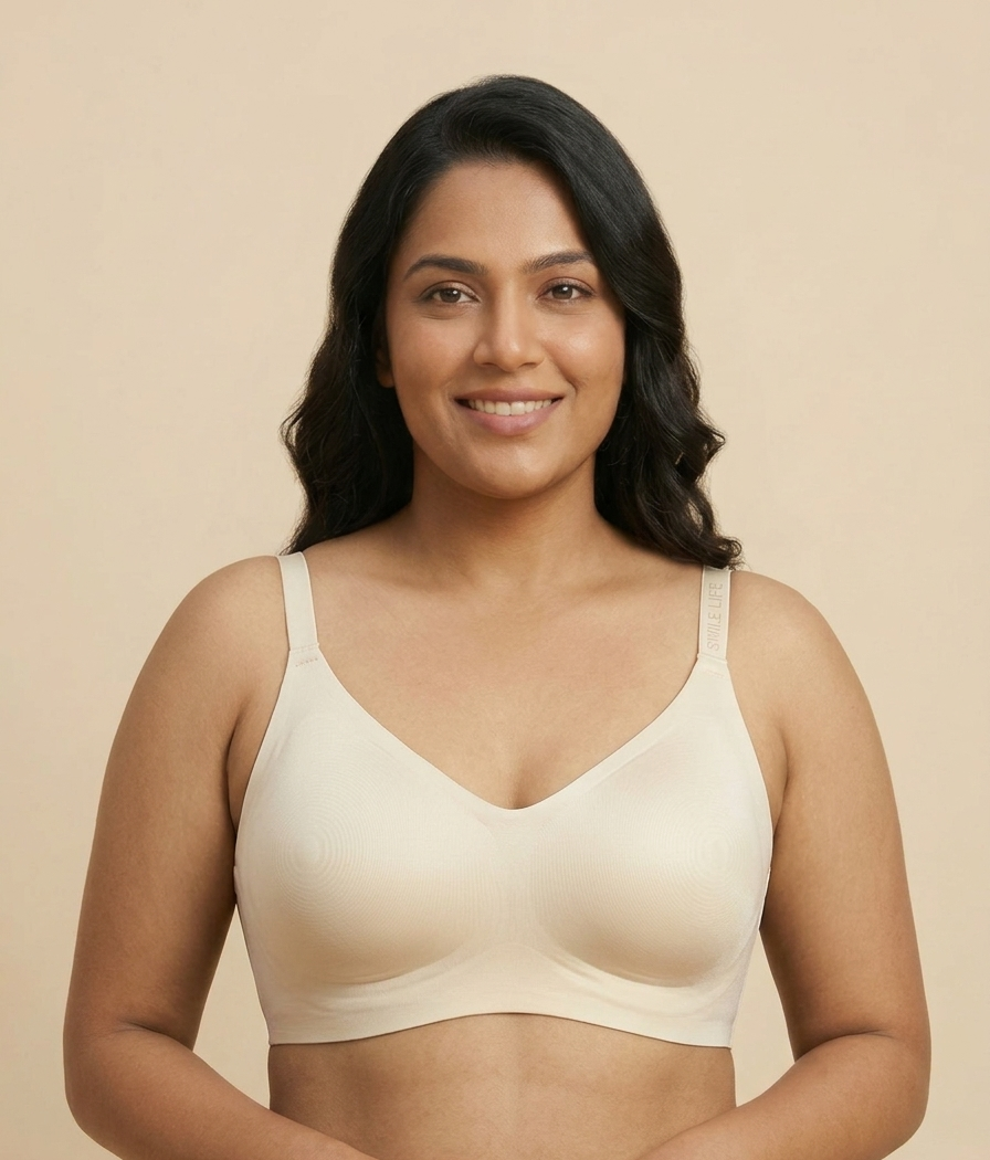 Satin Invisible Wireless Bra