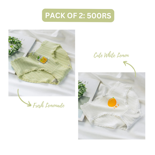 LEMONADE COTTON PANTY (Pack of 2/3/5)