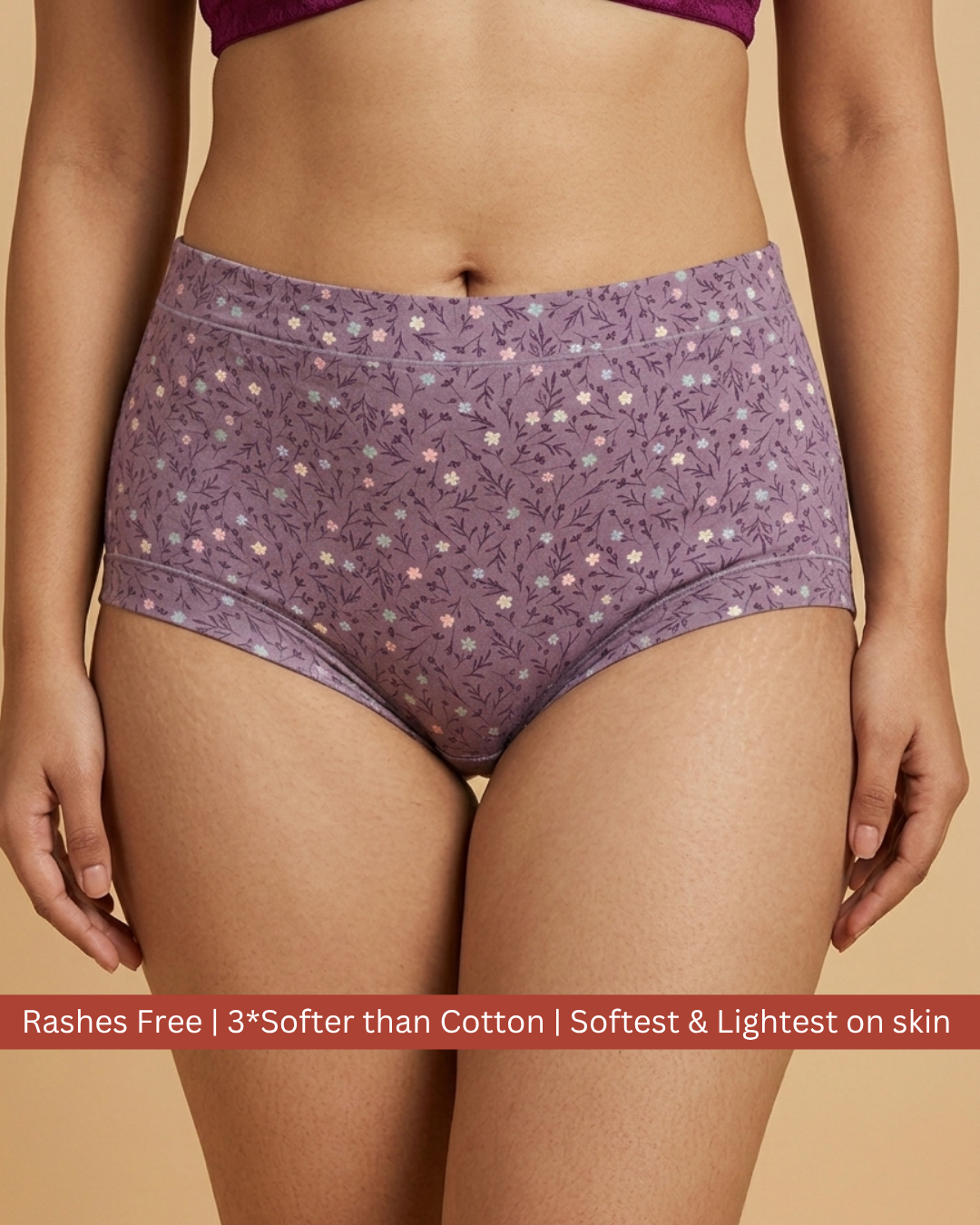 BLOSSOMSOFT MICRO-MODAL RASHES-FREE HIPSTER PANTY (Pack of 3)