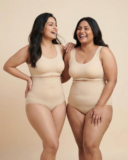 INVISIBLE WAIST SCULPTING HALF BODY SHAPER