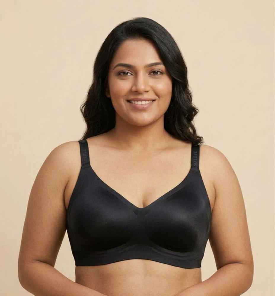 Satin Invisible Wireless Bra