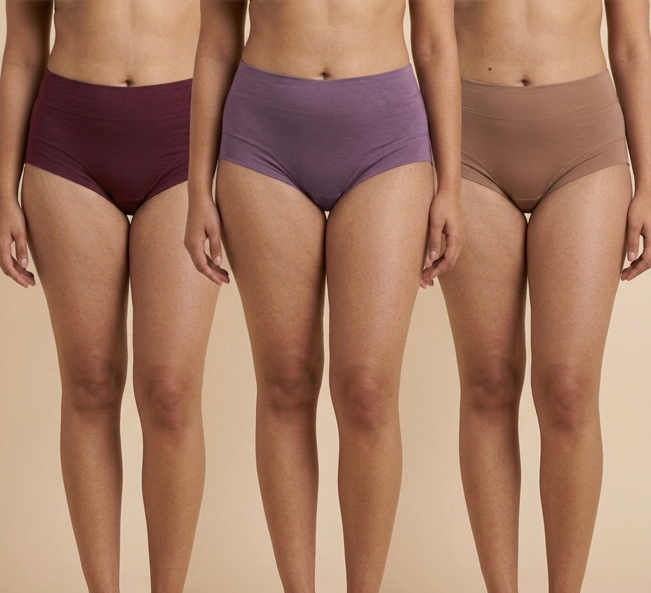 BLOSSOMSOFT MICRO-MODAL RASHES-FREE HIPSTER PANTY (Pack of 3)
