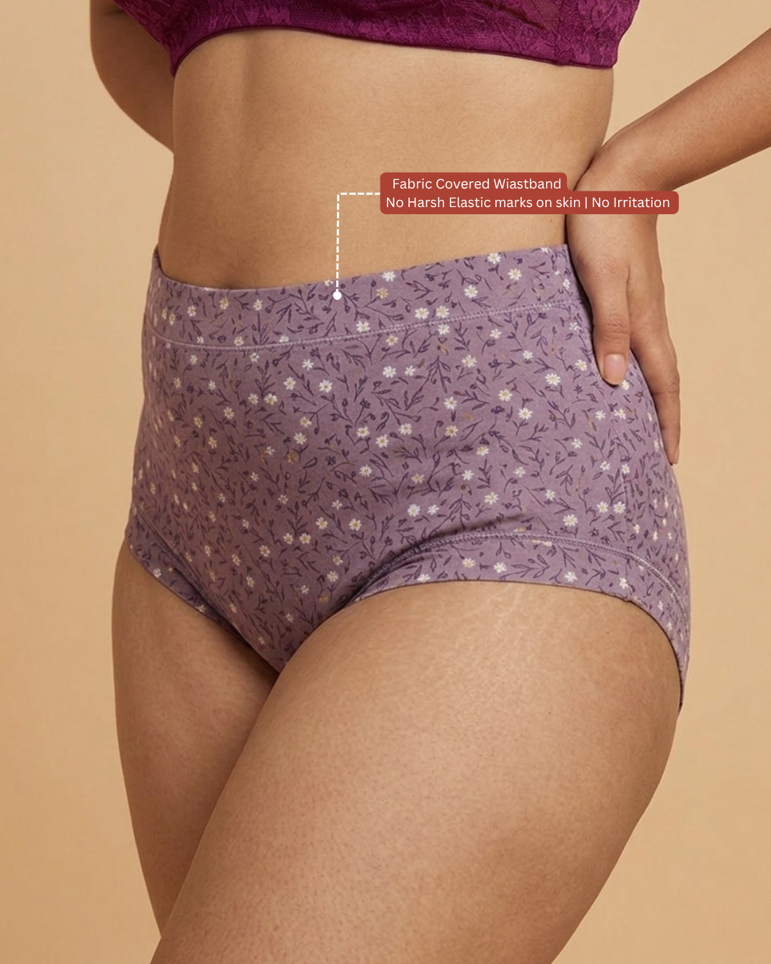BLOSSOMSOFT MICRO-MODAL RASHES-FREE HIPSTER PANTY (Pack of 3)
