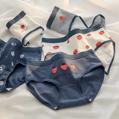 STRAWBERRY COTTON PANTY (Pack of 2/3/5)