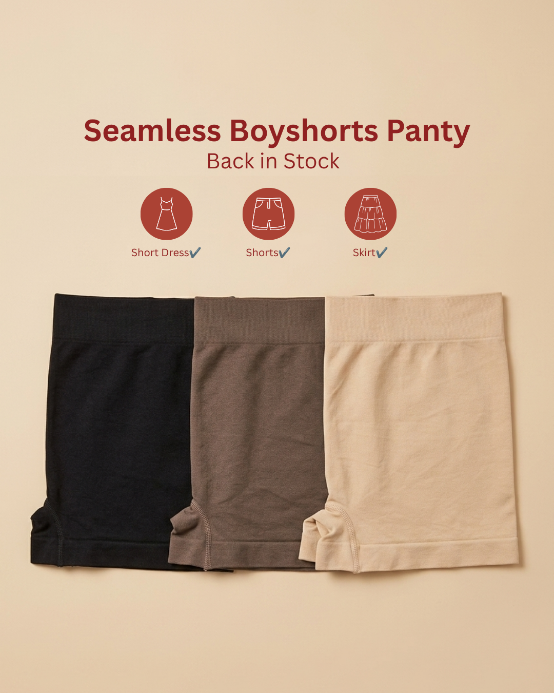 BOYSHORTS PANTY (Pack of 3)