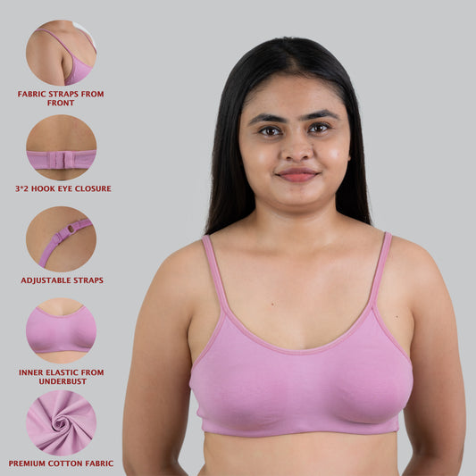 INAZ FULL COVERAGE NON PADDED TSHIRT BRA (A/B/C cup))