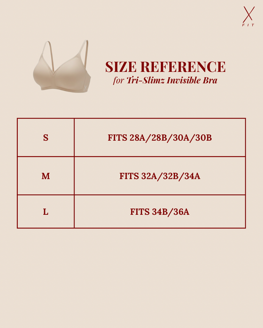 TRI-SLIMZ INVISIBLE BRA | 28A/B to 36A