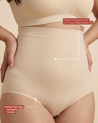 INVISIBLE WAIST SCULPTING HALF BODY SHAPER