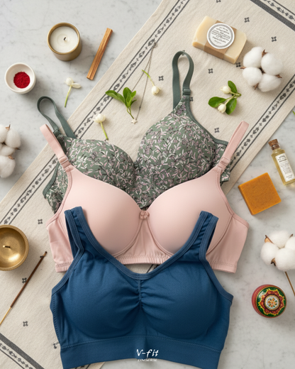 COMBO OF 3 PADDED BRAS!