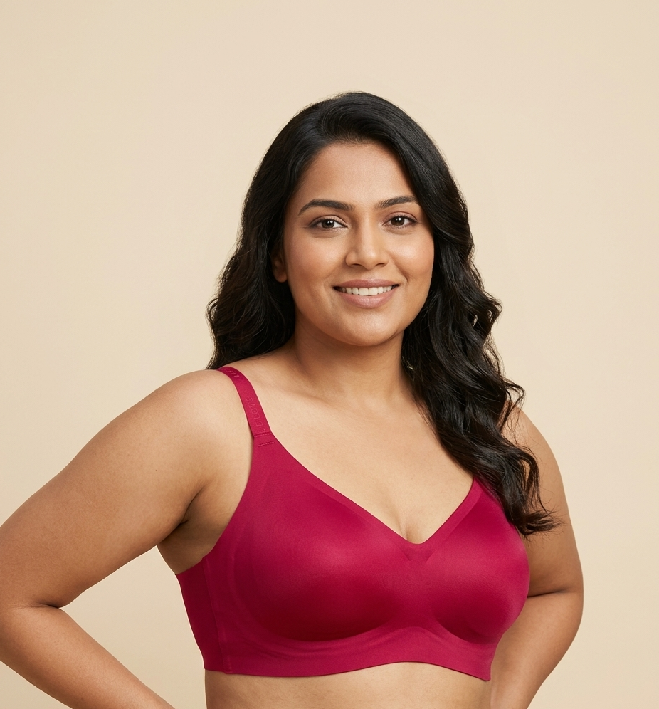 Satin Invisible Wireless Bra