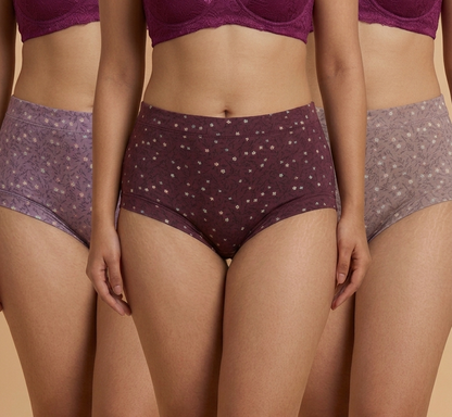 BLOSSOMSOFT MICRO-MODAL RASHES-FREE HIPSTER PANTY (Pack of 3)