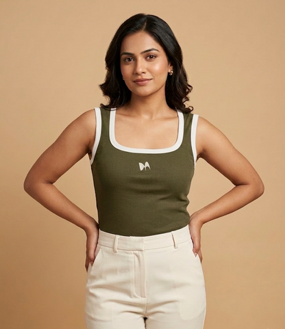 SQUARE-NECK TANK TOP (NON PADDED)