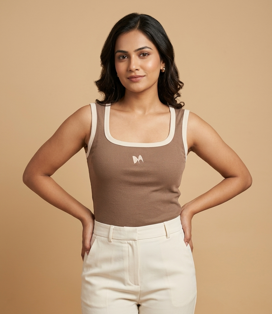 SQUARE-NECK TANK TOP (NON PADDED)