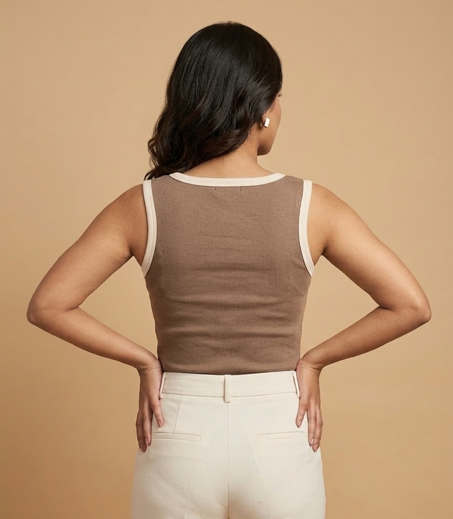 SQUARE-NECK TANK TOP (NON PADDED)
