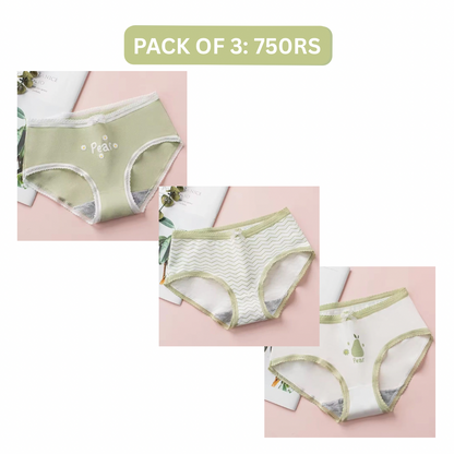 PEAR COTTON PANTY (Pack of 2/3/5)