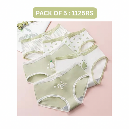 PEAR COTTON PANTY (Pack of 2/3/5)