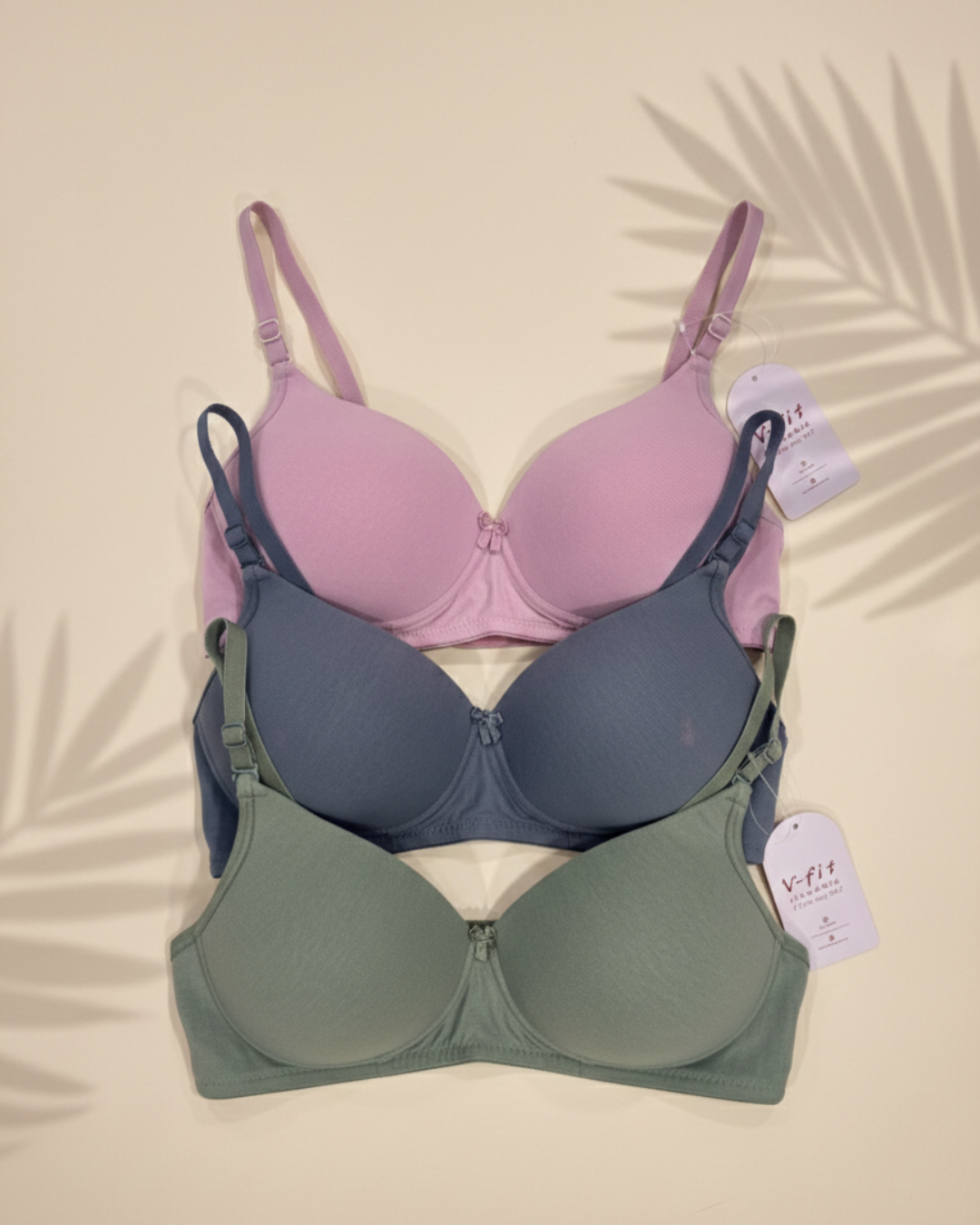 COMBO OF 3 COTTON SEAMLESS BRA