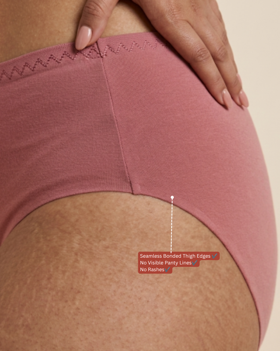 COTTON SEAMLESS HIPSTER PANTY (Pack of 3)