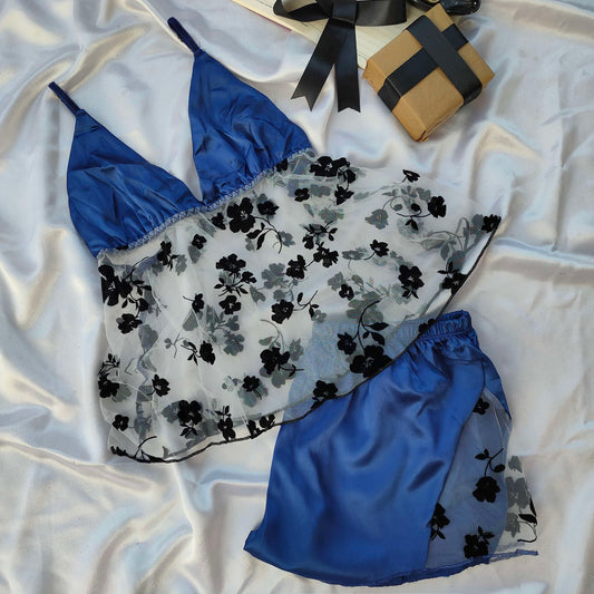 LOVA SATIN SHORTS SET