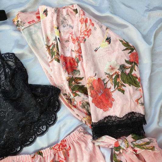 GALINA VELVET ROBE 3PC SET