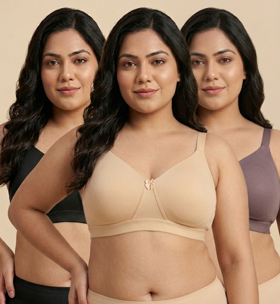 Combo of 3 LIFT ME UP MINIMISER BRA (D CUP)