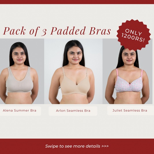 COMBO OF 3 PADDED BRAS!