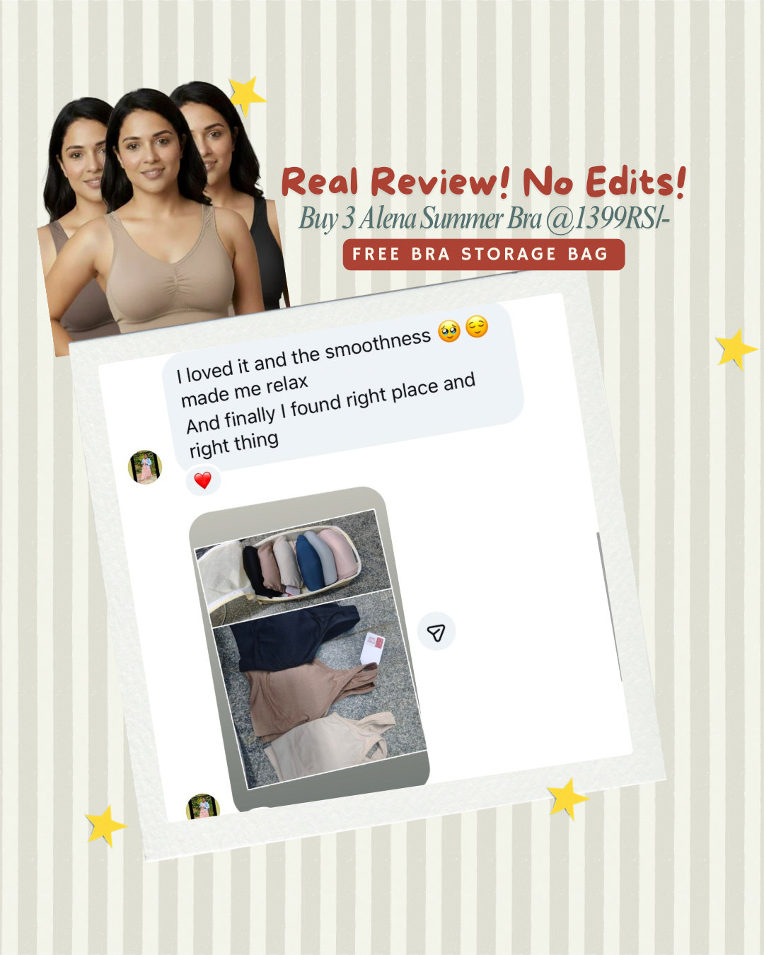 COMBO OF 3 ALENA SUMMER BRA