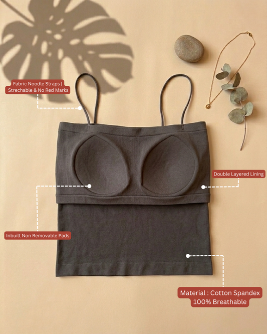 COMBO OF 3 PADDED SEAMLESS CAMISOLE
