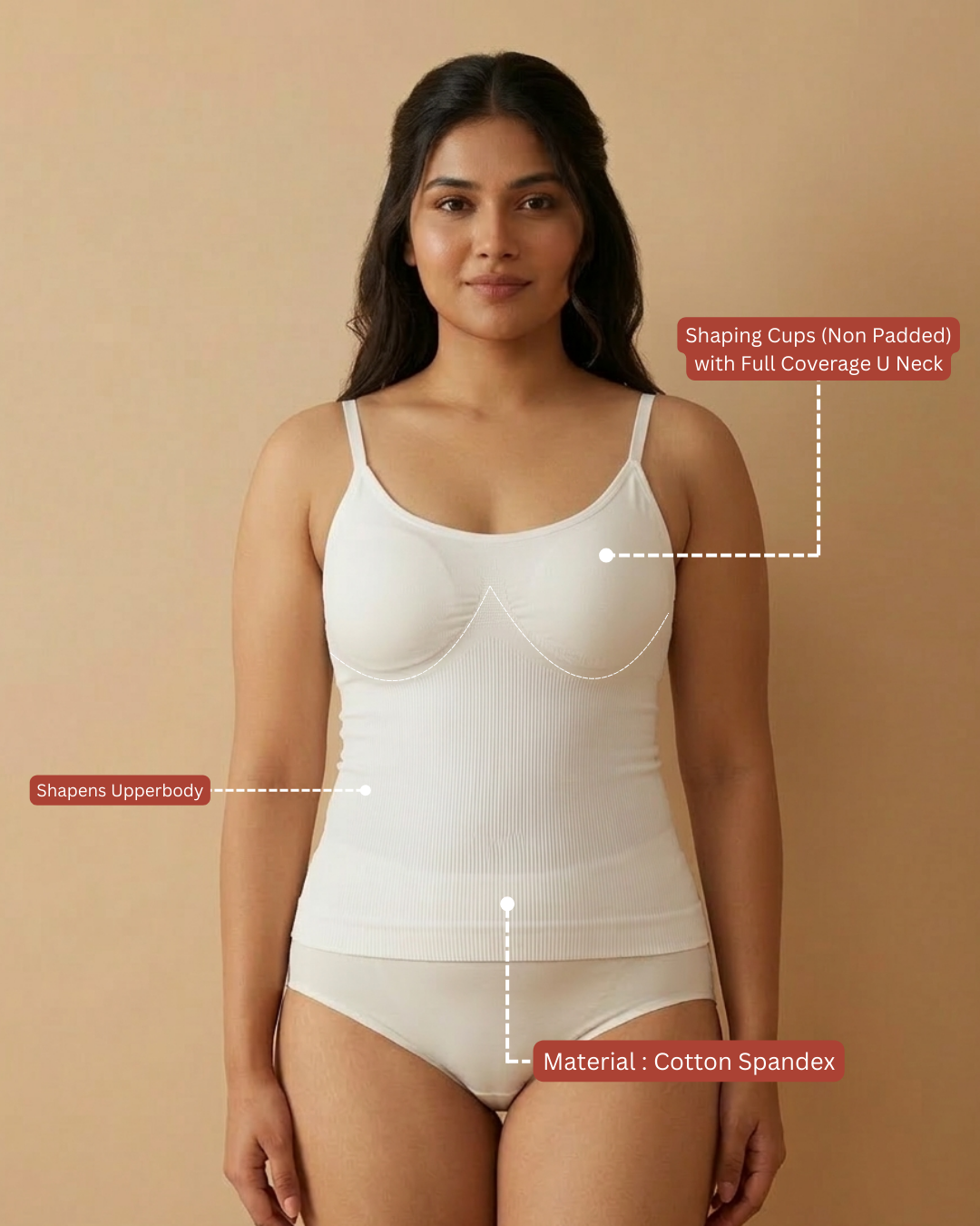 COMBO OF 3 SHAPPER CAMISOLES