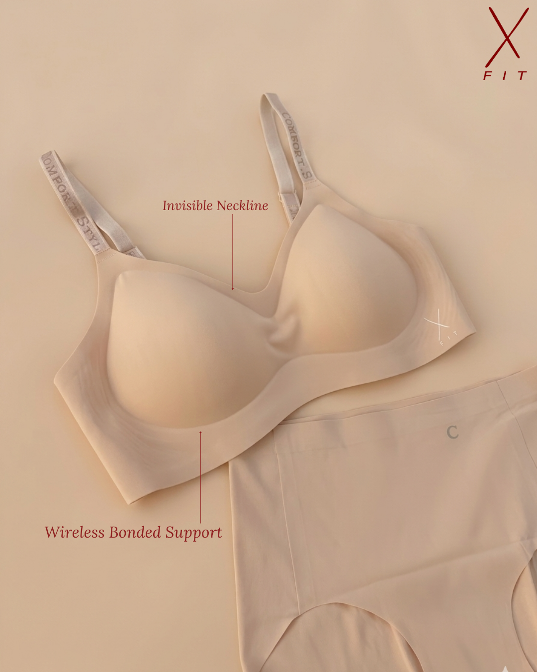 SECOND-SKIN INVISIBLE SET | 32B/C TO 38B/C