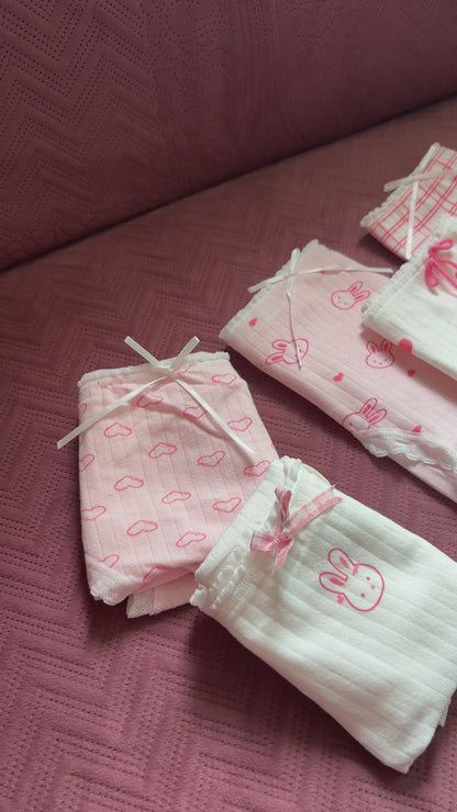 PRETTY HEART COTTON PANTY (Pack of 2/3/5)
